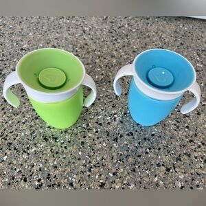 Munchkin Green and Blue Sippy Cups